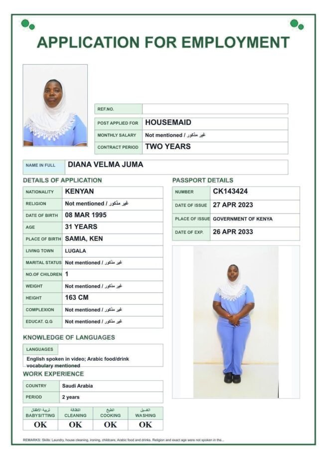 DIANA VELMA JUMA