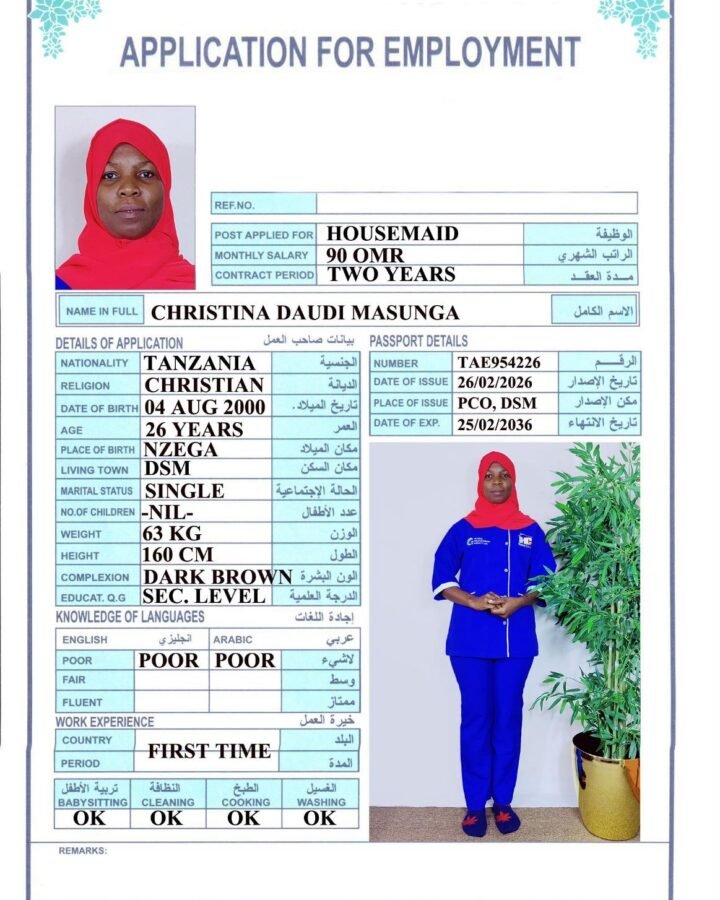 CHRISTINA DAUDI MASUNGA