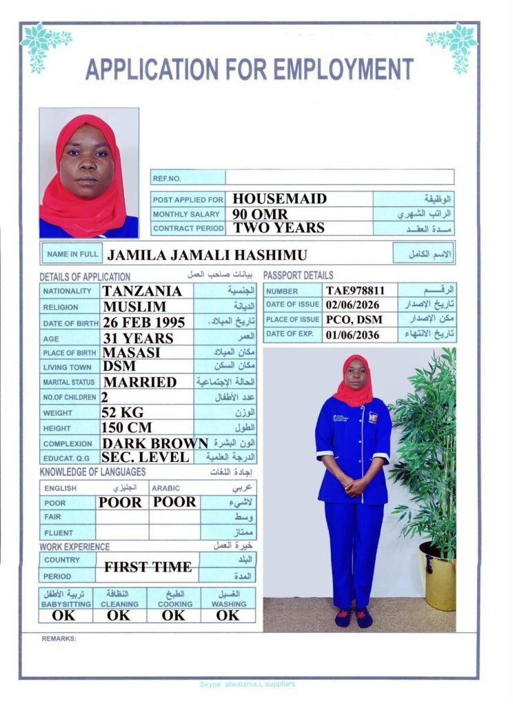 JAMILA JAMALI HASHIMU