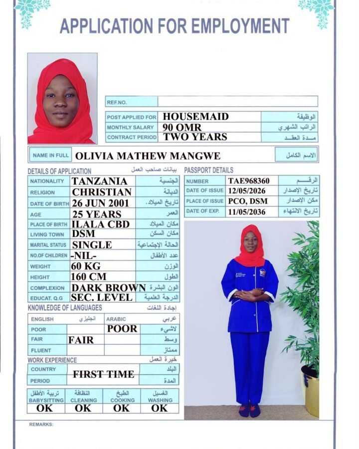 OLIVIA MATHEW MANGWE