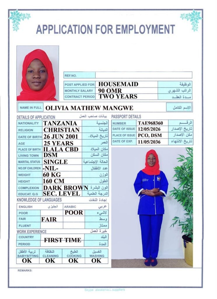 OLIVIA MATHEW MANGWE