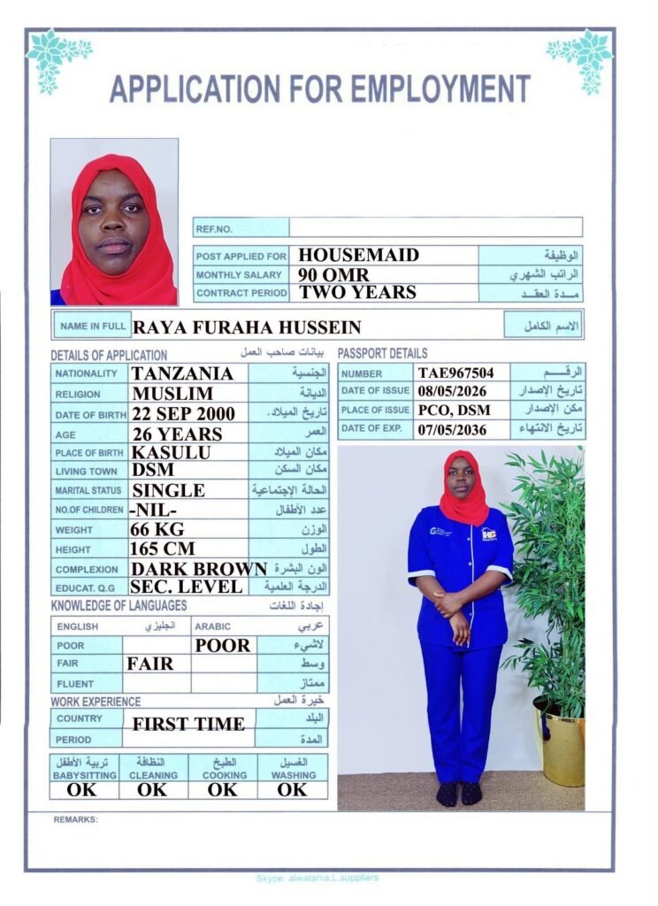 RAYA FURAHA HUSSEIN