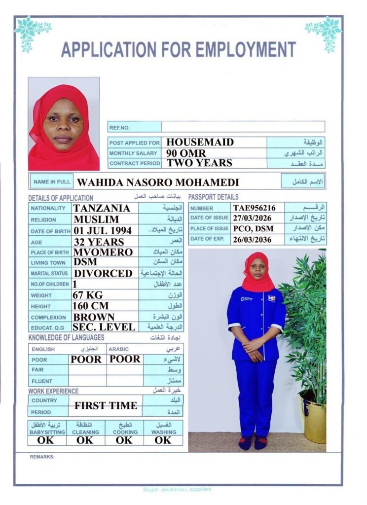 WAHIDA NASORO MOHAMEDI