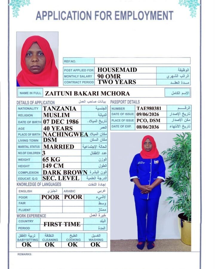 ZAITUNI BAKARI MCHORA
