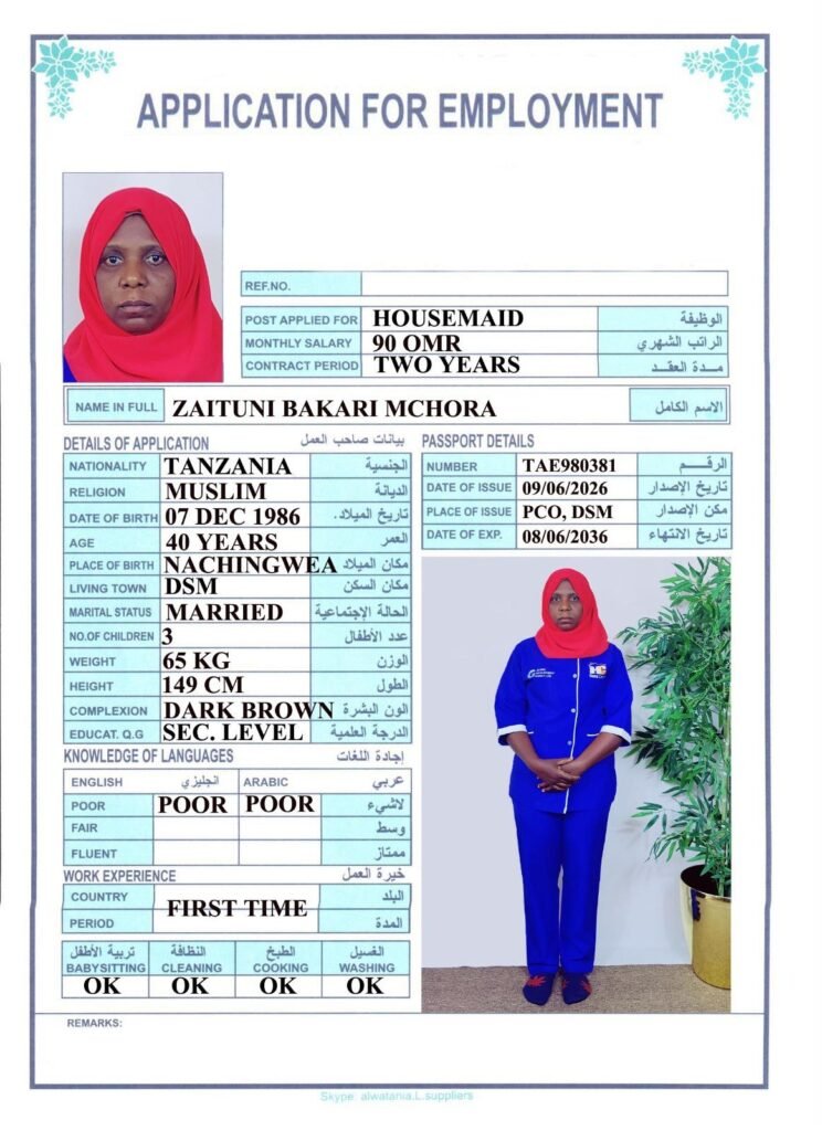 ZAITUNI BAKARI MCHORA