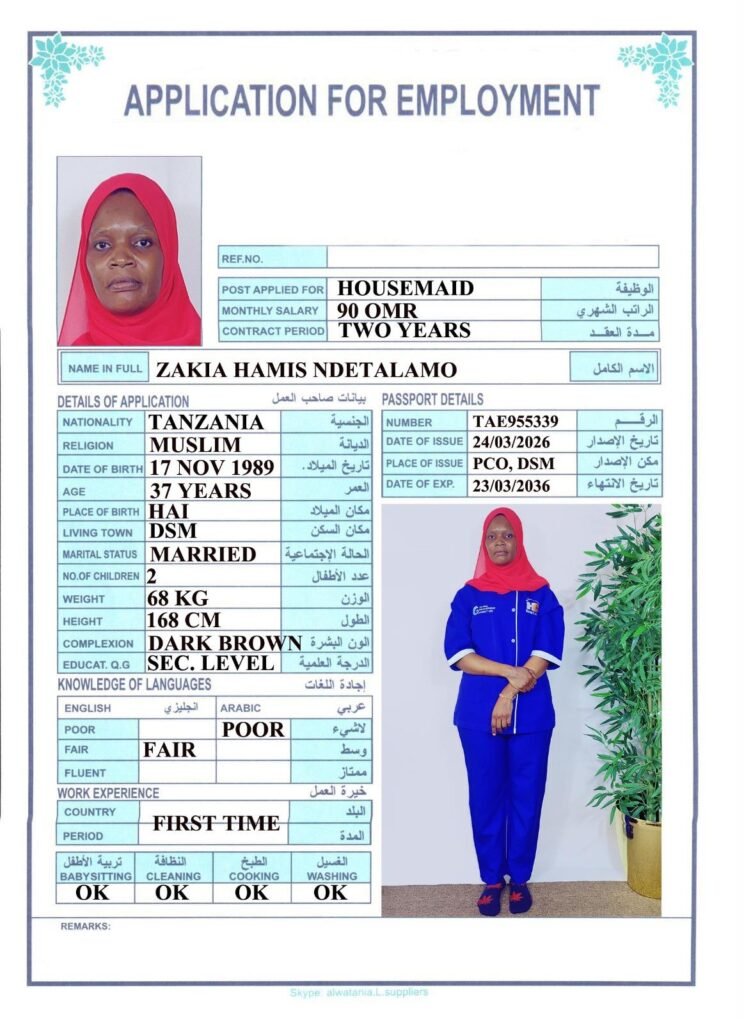 ZAKIA HAMIS NDETALAMO
